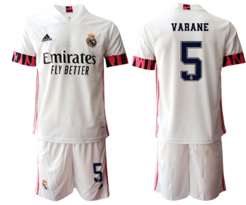 Men 2020-2021 club Real Madrid home 5 white Soccer Jerseys2