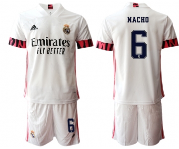 Men 2020-2021 club Real Madrid home 6 white Soccer Jerseys1