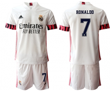 Men 2020-2021 club Real Madrid home 7 white Soccer Jerseys3