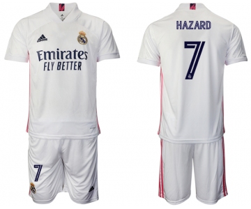 Men 2020-2021 club Real Madrid home 7 white Soccer Jerseys