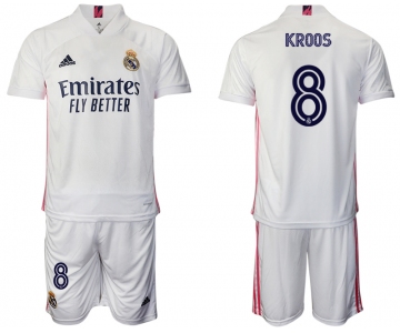 Men 2020-2021 club Real Madrid home 8 white Soccer Jerseys