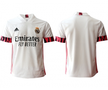 Men 2020-2021 club Real Madrid home aaa version blank white Soccer Jerseys1