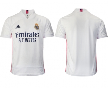 Men 2020-2021 club Real Madrid home aaa version blank white Soccer Jerseys