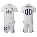 Men 2020-2021 club Real Madrid home customized white Soccer Jerseys
