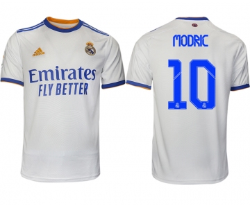 Men 2021-2022 Club Real Madrid home aaa version white 10 Soccer Jerseys