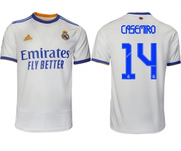 Men 2021-2022 Club Real Madrid home aaa version white 14 Soccer Jerseys