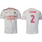 Men 2021-2022 Club Real Madrid home aaa version white 2 Adidas Soccer Jersey