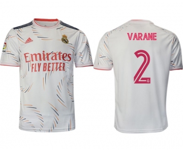 Men 2021-2022 Club Real Madrid home aaa version white 2 Adidas Soccer Jersey