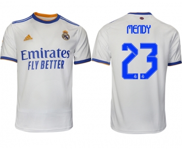 Men 2021-2022 Club Real Madrid home aaa version white 23 Soccer Jerseys1