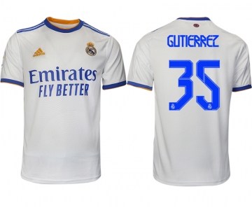 Men 2021-2022 Club Real Madrid home aaa version white 35 Soccer Jerseys