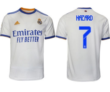 Men 2021-2022 Club Real Madrid home aaa version white 7 Soccer Jerseys1