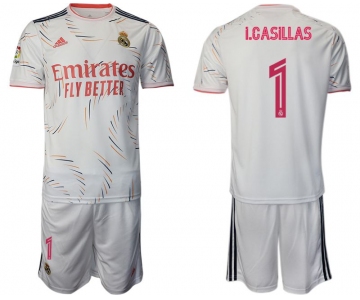 Men 2021-2022 Club Real Madrid home white 1 Adidas Soccer Jersey