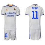 Men 2021-2022 Club Real Madrid home white 11 Soccer Jerseys