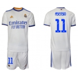 Men 2021-2022 Club Real Madrid home white 11 Soccer Jerseys