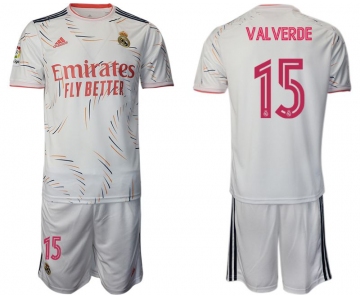 Men 2021-2022 Club Real Madrid home white 15 Adidas Soccer Jersey