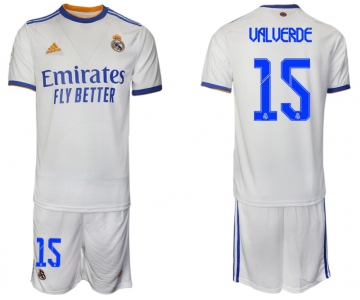 Men 2021-2022 Club Real Madrid home white 15 Soccer Jerseys