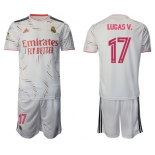 Men 2021-2022 Club Real Madrid home white 17 Adidas Soccer Jersey