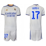 Men 2021-2022 Club Real Madrid home white 17 Soccer Jerseys