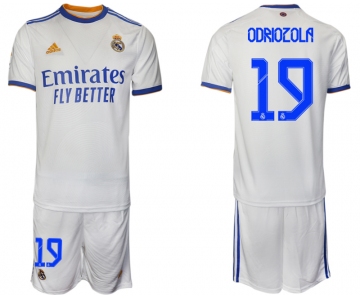 Men 2021-2022 Club Real Madrid home white 19 Soccer Jerseys