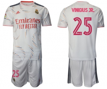 Men 2021-2022 Club Real Madrid home white 25 Adidas Soccer Jersey
