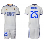 Men 2021-2022 Club Real Madrid home white 25 Soccer Jerseys