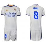Men 2021-2022 Club Real Madrid home white 8 Soccer Jerseys