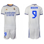 Men 2021-2022 Club Real Madrid home white 9 Soccer Jerseys