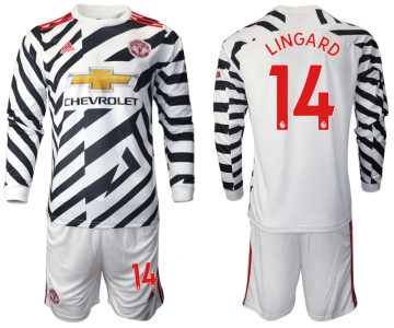 2021 Men Manchester united away long sleeve 14 soccer jerseys