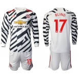 2021 Men Manchester united away long sleeve 17 soccer jerseys