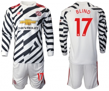 2021 Men Manchester united away long sleeve 17 soccer jerseys