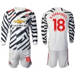 2021 Men Manchester united away long sleeve 18 soccer jerseys