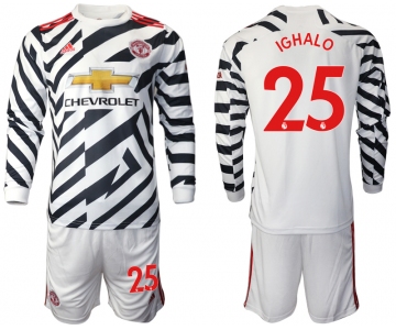 2021 Men Manchester united away long sleeve 25 soccer jerseys