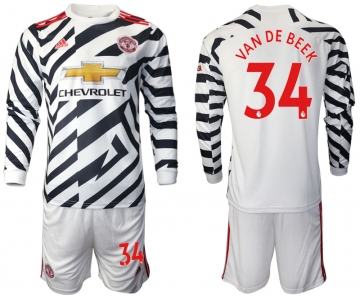 2021 Men Manchester united away long sleeve 34 soccer jerseys
