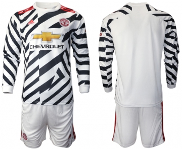 2021 Men Manchester united away long sleeve soccer jerseys