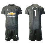 Men 2020-2021 club Manchester United away 1 black Soccer Jerseys