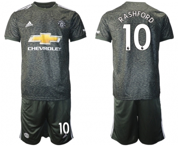 Men 2020-2021 club Manchester United away 10 black Soccer Jerseys1