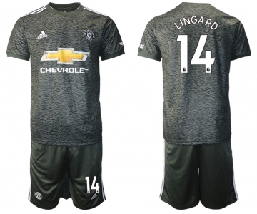Men 2020-2021 club Manchester United away 14 black Soccer Jerseys
