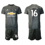 Men 2020-2021 club Manchester United away 16 black Soccer Jerseys