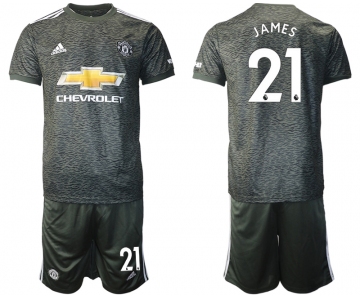 Men 2020-2021 club Manchester United away 21 black Soccer Jerseys