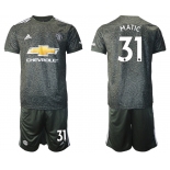 Men 2020-2021 club Manchester United away 31 black Soccer Jerseys
