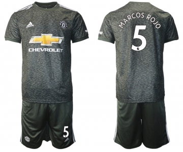 Men 2020-2021 club Manchester United away 5 black Soccer Jerseys
