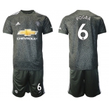 Men 2020-2021 club Manchester United away 6 black Soccer Jerseys