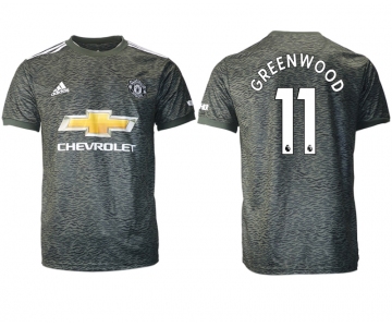 Men 2020-2021 club Manchester United away aaa version 11 black Soccer Jerseys