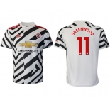 Men 2020-2021 club Manchester United away aaa version 11 white Soccer Jerseys