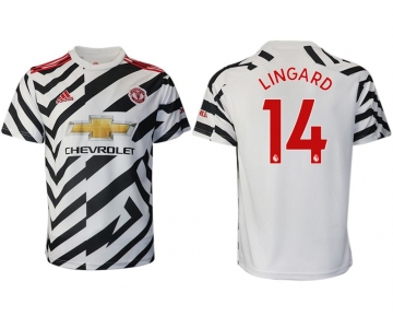 Men 2020-2021 club Manchester United away aaa version 14 white Soccer Jerseys