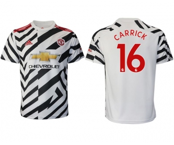 Men 2020-2021 club Manchester United away aaa version 16 white Soccer Jerseys
