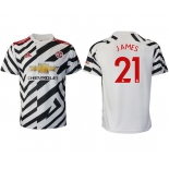 Men 2020-2021 club Manchester United away aaa version 21 white Soccer Jerseys