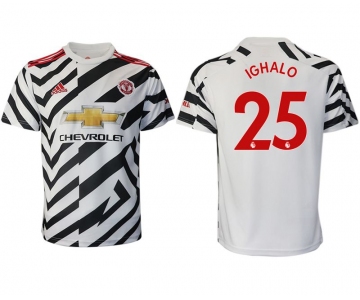 Men 2020-2021 club Manchester United away aaa version 25 white Soccer Jerseys