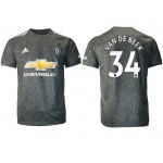 Men 2020-2021 club Manchester United away aaa version 34 black Soccer Jerseys