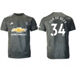 Men 2020-2021 club Manchester United away aaa version 34 black Soccer Jerseys
